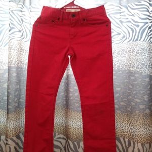 Red Levi's 511 slim size 12 kids